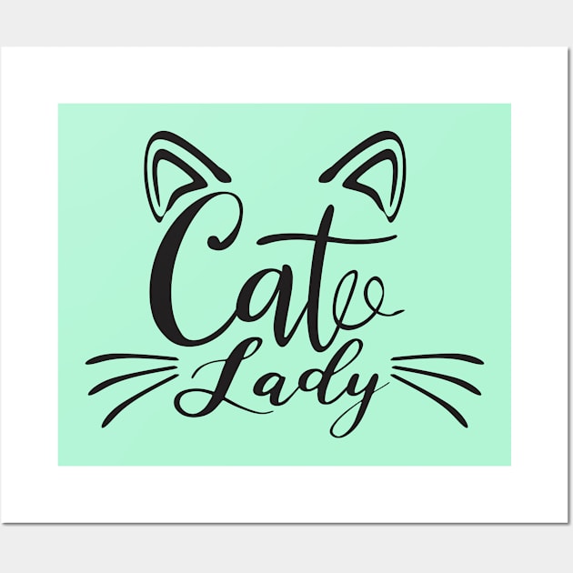 Cats Lady Wall Art by Design Anbay